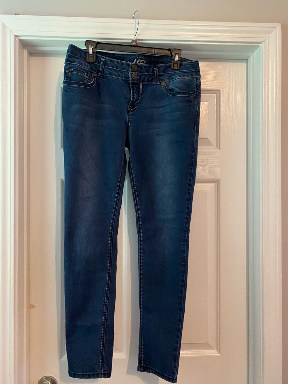 Wallflower Dark Blue Skinny Jeans - Slim Fit Denim